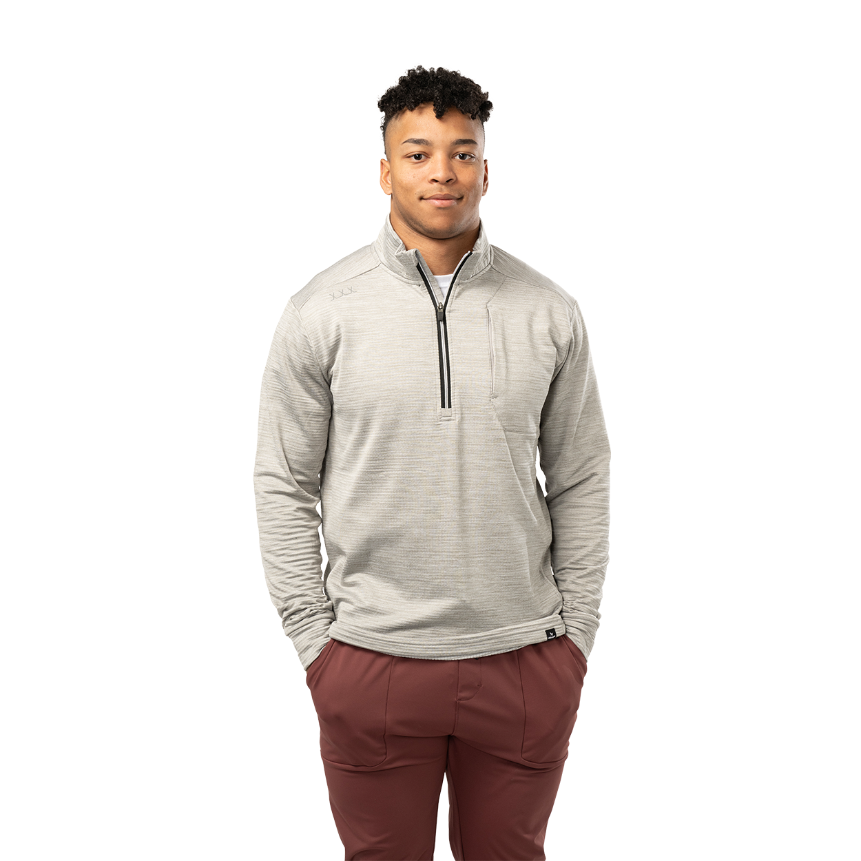 BAUER FLC TEXTURED HALF ZIP SENIOR