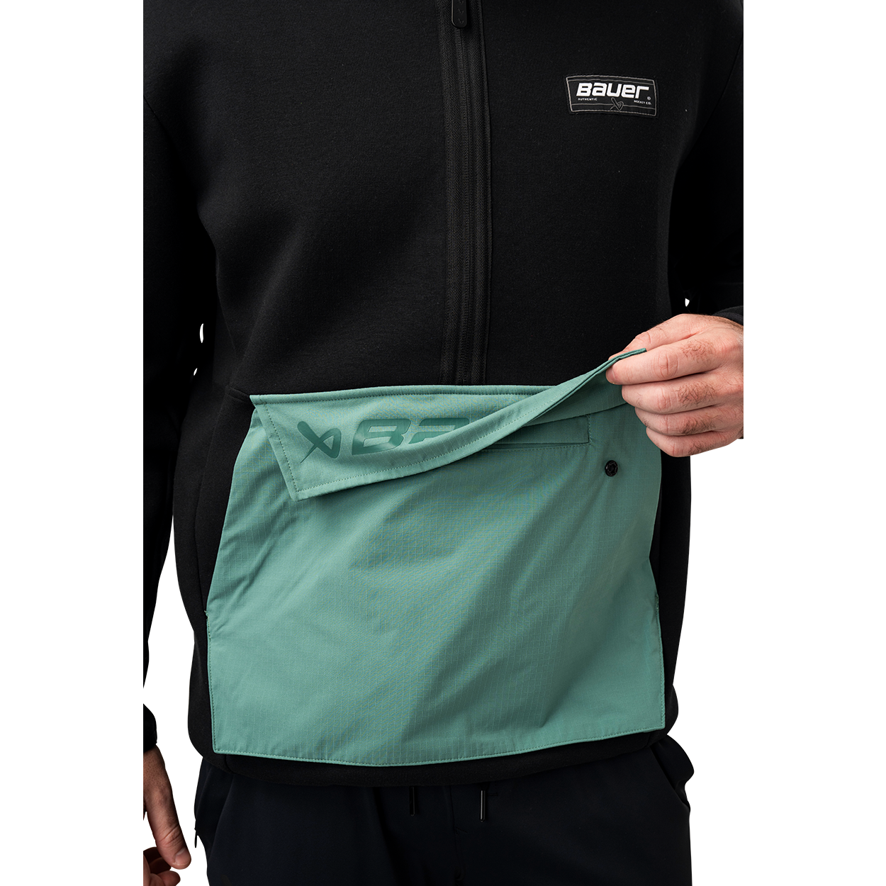 BAUER KNIT MIX 1/2 ZIP SENIOR