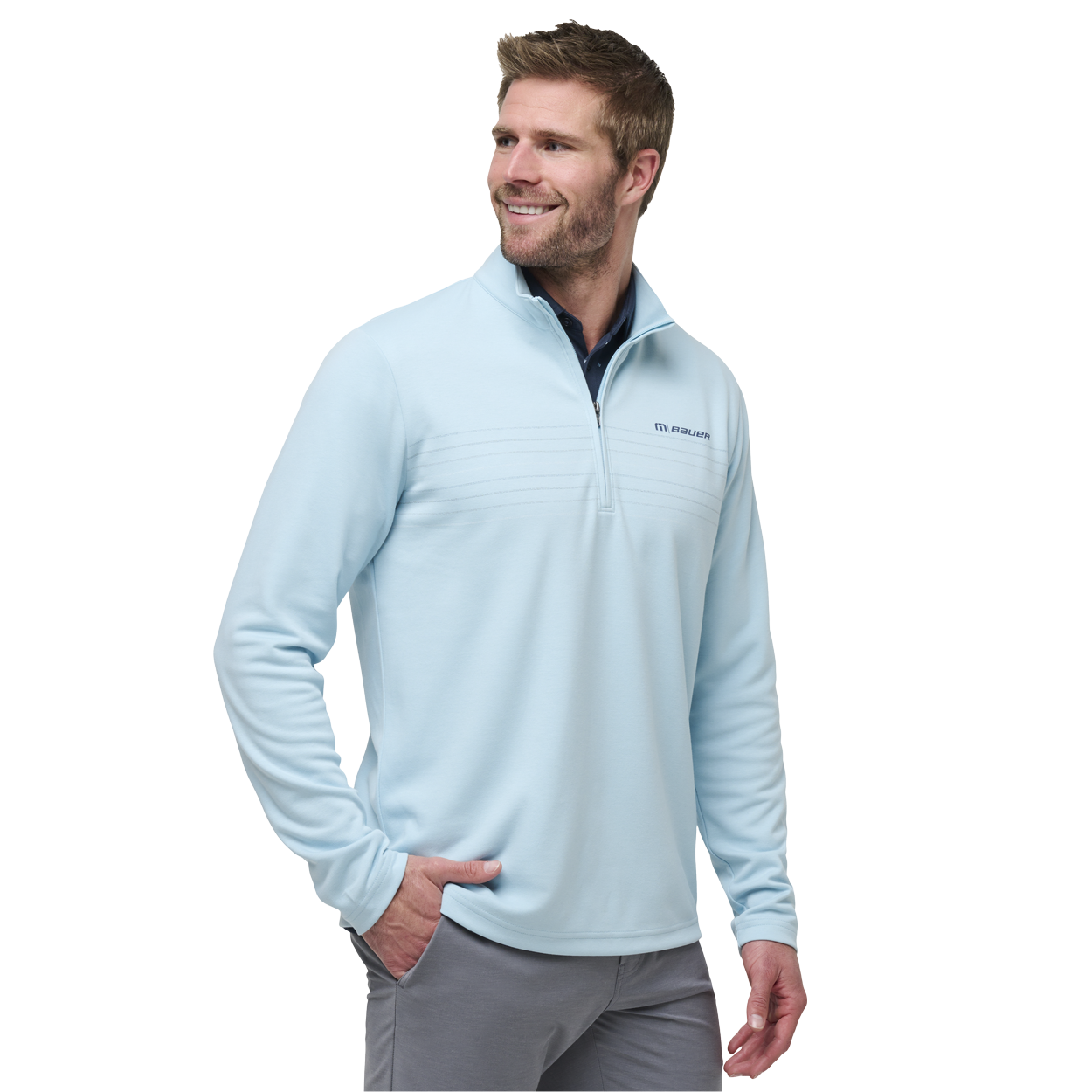 BAUER TRAVIS MATHEW SCORING CHANCE 1/4 ZIP