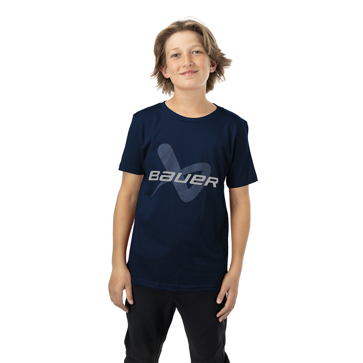 BAUER CORE SHORTSLEEVE LOCKUP TEE YOUTH