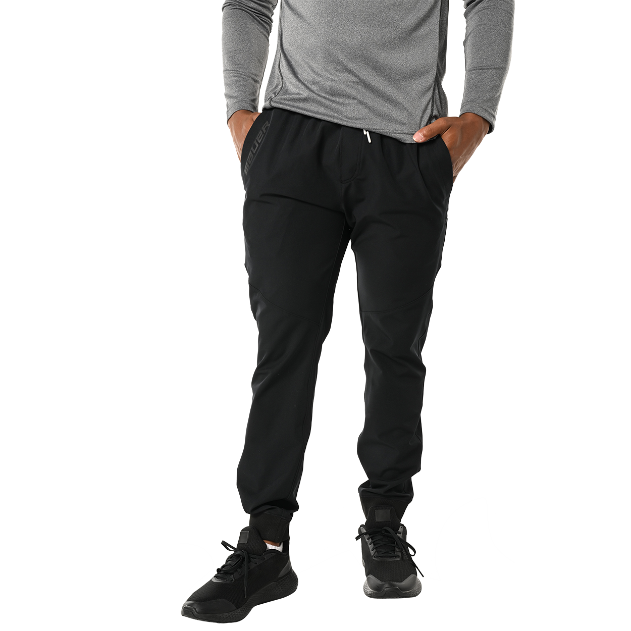 Black jogger total look with modal